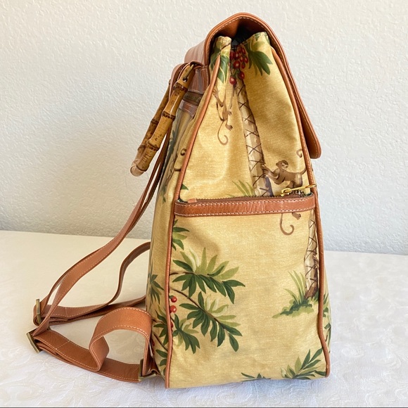 Isabella fiore Palm print backpack - Picture 2 of 11